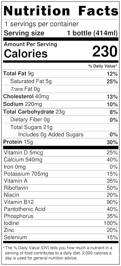 Darigold Milk 2 Percent, Reduced Fat Shelf Stable Milk with 12 Essential Nutrients, 15g Protein, rsBT Free - 14oz, 12 Pack (Two Percent)