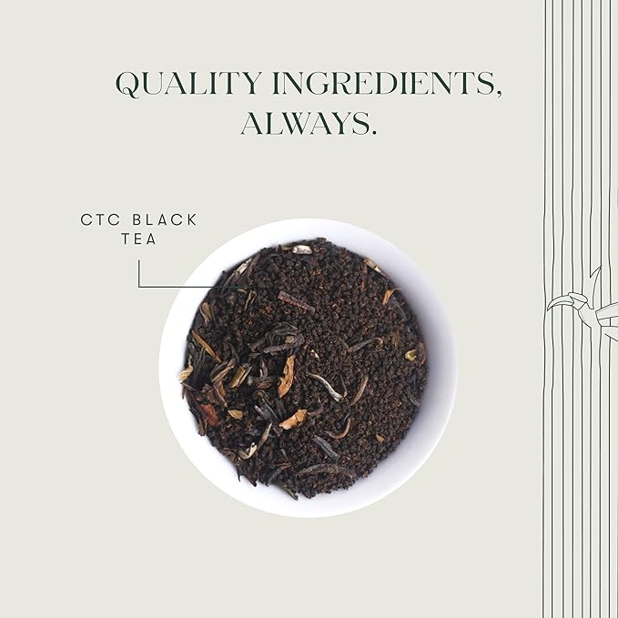 Luxmi Estates Assam Gold Chai | 100 gm | Signature India Collection | CTC Tea | Black tea collection | Organic Strong tea | Antioxidants | Assam Valley tea | Cardamom, Saffron, Cinnamon, Natural Cardamom Extract