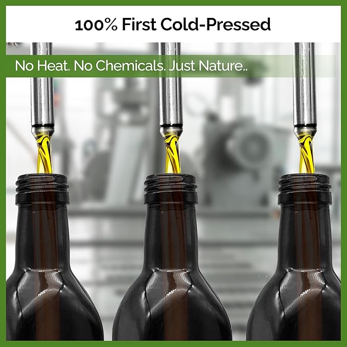 Dell'Orto PDO Colline Salernitane Extra Virgin Olive Oil (500ml) | Protected Designation of Origin | NYIOOC Gold 2025 | Artisan Crafted Cold Pressed Olive Oil, Campania | Harvest Date | 16.9 fl oz