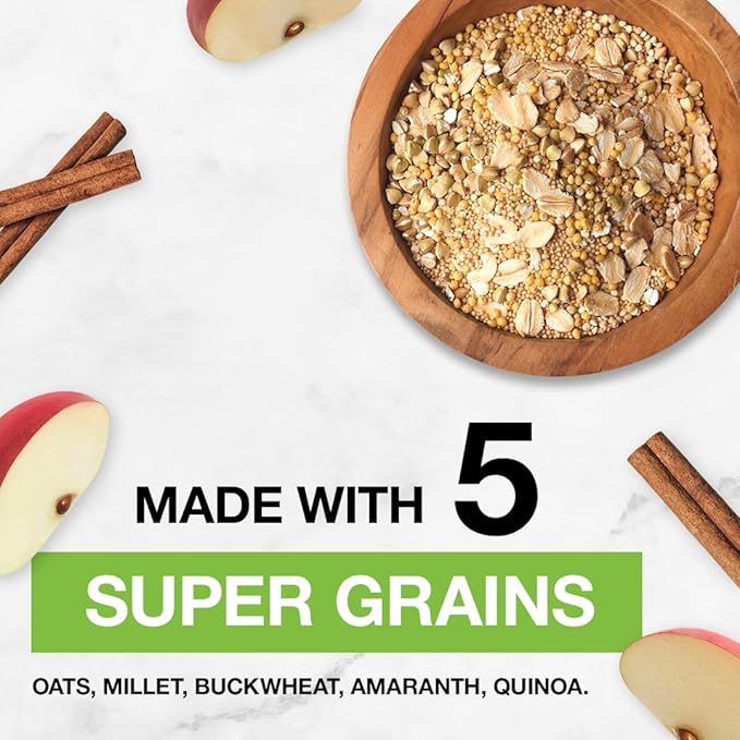 KIND Breakfast Protein, Healthy Snack Bar, Apple Cinnamon, Gluten Free Breakfast Bars, 8g Protein, 1.76OZ Packs, 30 Count