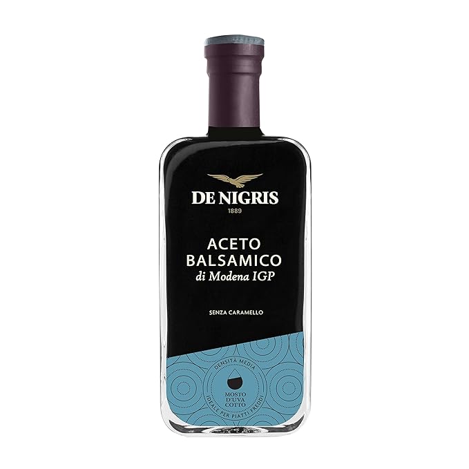 De Nigris Balsamic Vinegar Of Modena Excellence Line - Silver Eagle (45% Grape Must) 8,5 Oz (250ml) | Balsamic Vinegar From Modena Italy, Strong And Velvety Taste, Aged