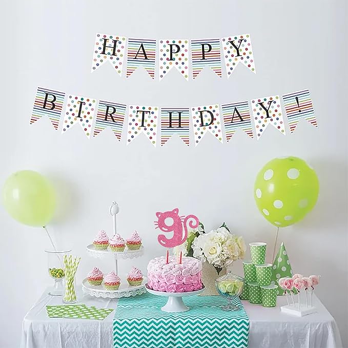 1 Pack Cat Cake Topper 8th Birthday Cake Pick Glitter Cute Pet Cat Cake Decoration for Baby Shower Kids Eight Birthday Wedding Party Cake Decorations Supplies Pink