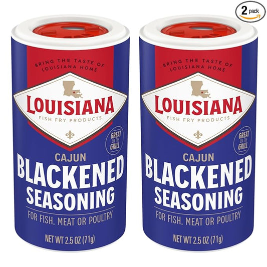 Louisiana Cajun Blackened Seasoning (2.5 oz Shakers) 2 Pack