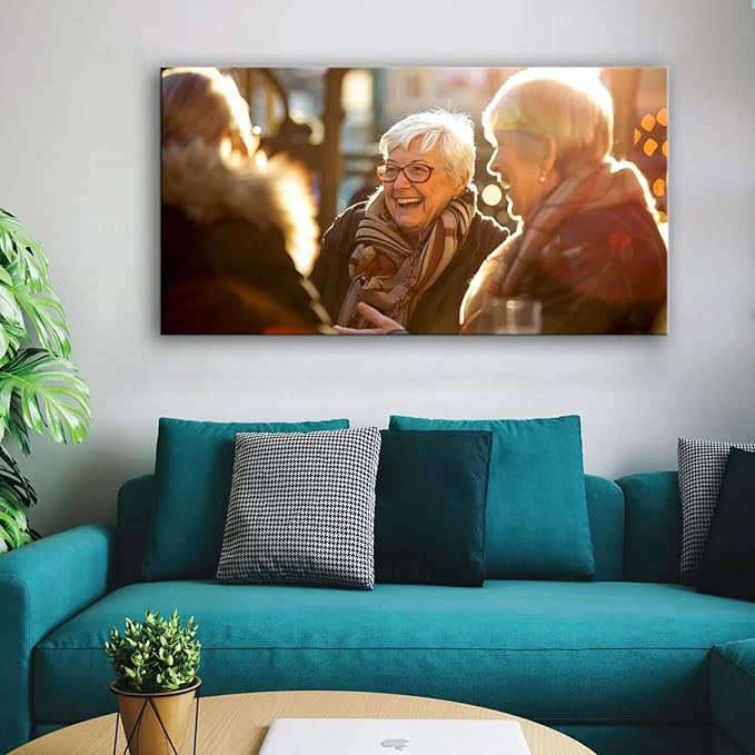 Personalized Custom Canvas Prints, Photo on Canvas Transform Your Photos into Stunning Framed Wall Art-Digitally Printed Photo to Canvas - Ideal for Home Decor, Gifts (40L?쐘20W" 100x50cm)