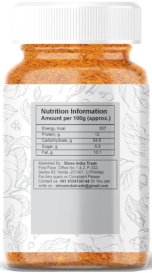 AYURVEDASHREE Pav Bhaji Masala 100gm PET Jar- Premium Quality | All Natural | Healthy | Non GMO | Indian Spices