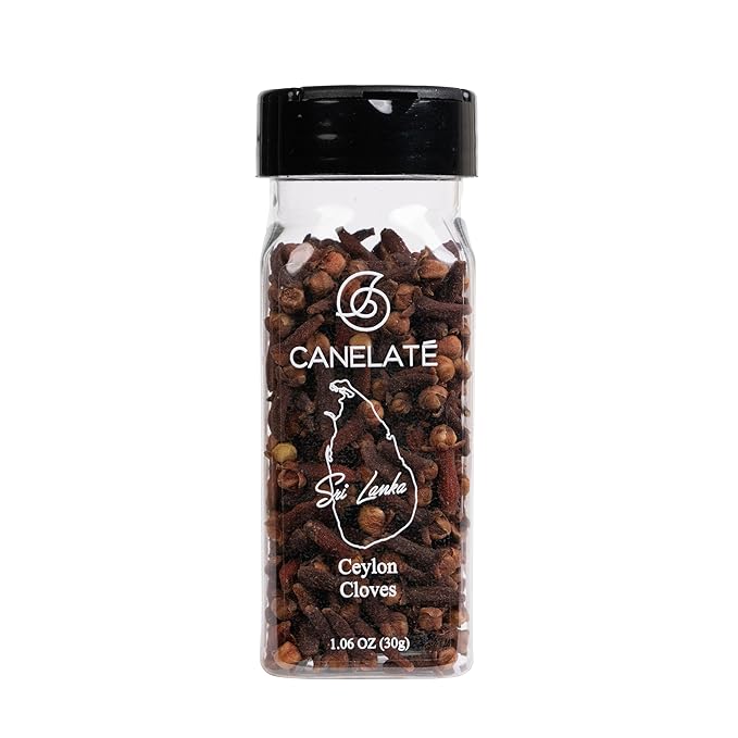 CANELAT횋 Organic Cloves Whole 30g (1.06oz) - Packed at the source, 100% pure, High Eugenol Cloves from small holder farmers in Sri Lanka