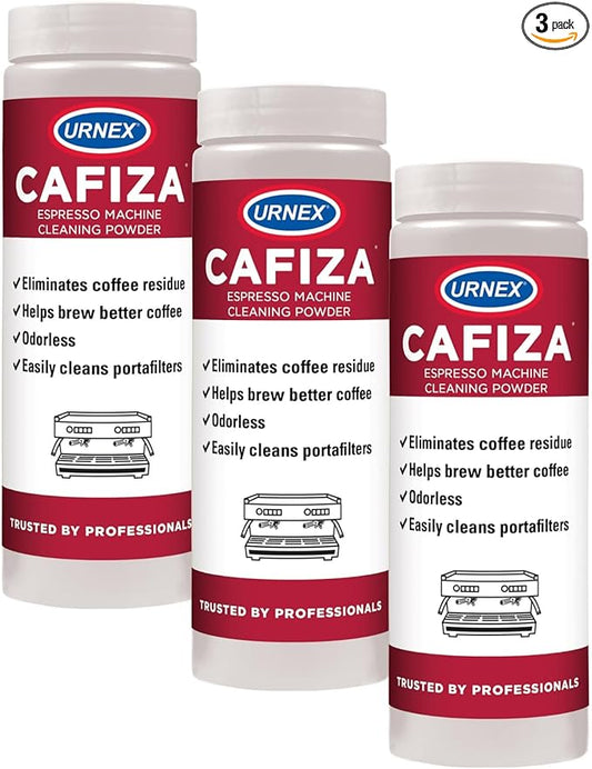 Urnex Cafiza Professional Espresso Machine Cleaning Powder 566 Grams - 3 Pack