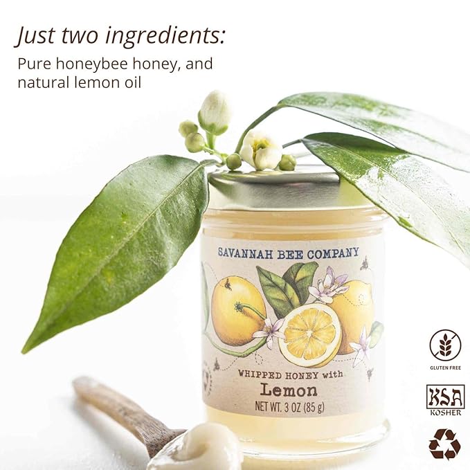 Savannah Bee Company Whipped Honey - All Natural Spreadable Honey