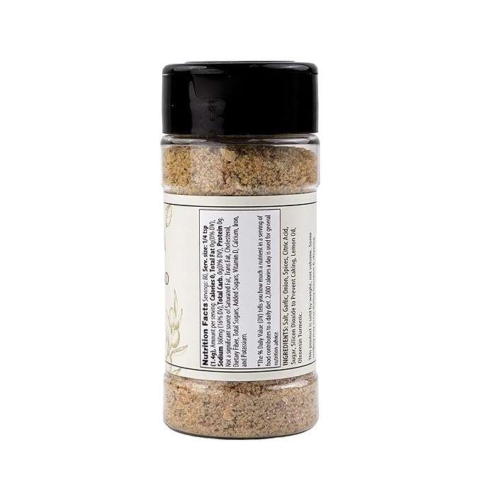 Olive & Vine Lemon Pepper Seasoning, Zesty Citrus & Pepper, For Grilled Meats & Vegetables, Rich Tradition, Authentic Taste, For Global Recipes (4 Ounce)