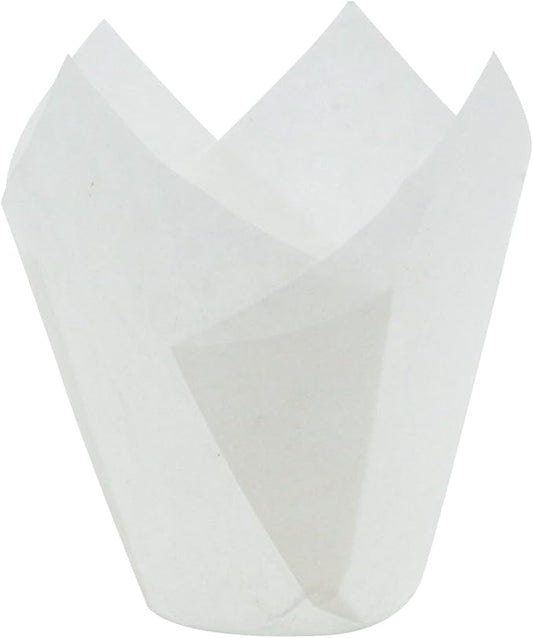 White Tulip Baking Cups, Mini Size, Pack of 125