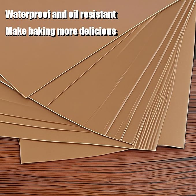 300PCS Parchment Paper Baking Sheets, 9x13 Inch,Non-Stick Precut Baking Parchment,Heavy Duty Unbleached Parchment Paper for Air Fryer, Oven, Bakeware, Steaming, Cooking Bread, Cupcake, Cookies