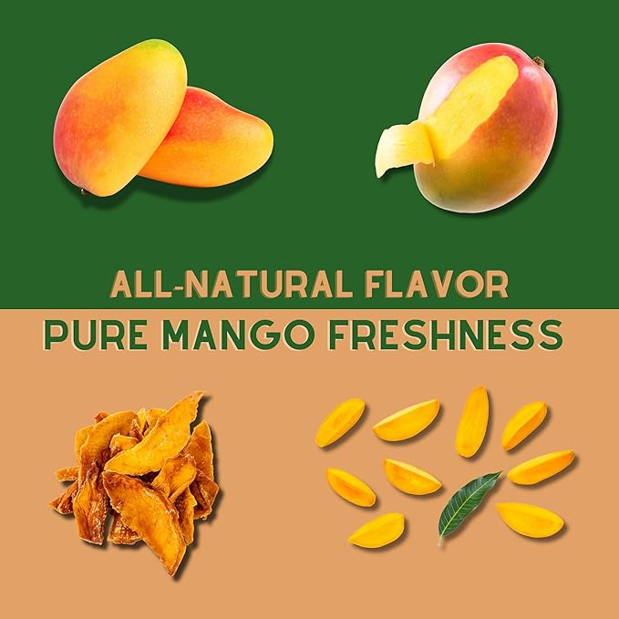 Fruitcraft Dried Mango No Sugar Added 5.5lbs | Pure, Fresh Mango Chunks Flavor in Bulk | All-Natural Dried Mangoes for Snacking, Baking, and More | Premium Dry Fruit Mango Slices
