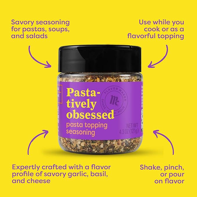 McCormick Pasta Topping Seasoning, Flavor Maker, 4.3 oz