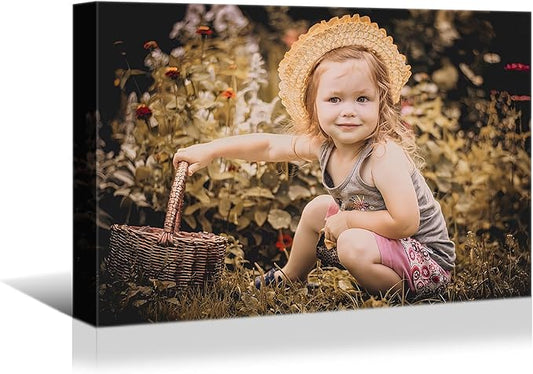 Personalized Custom Canvas Prints, Photo on Canvas Transform Your Photos into Stunning Framed Wall Art-Digitally Printed Photo to Canvas - Ideal for Home Decor, Gifts (30L?쐘20W" 75x50cm)