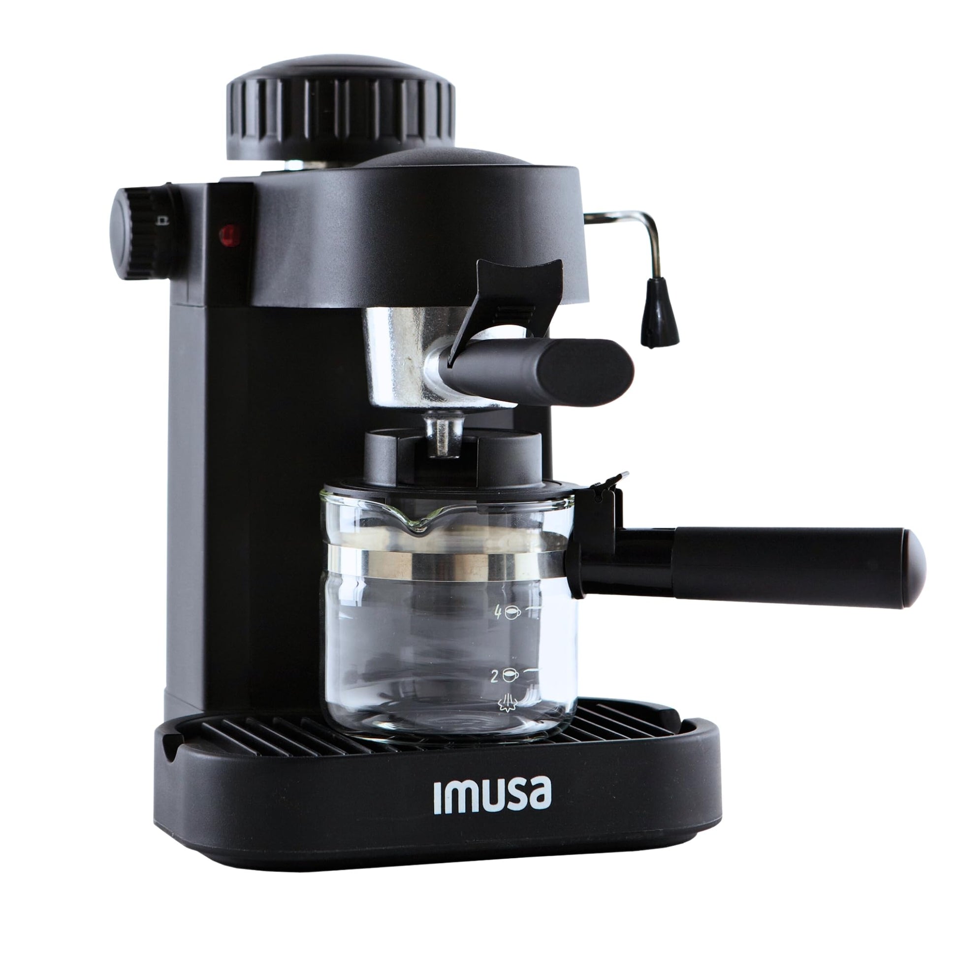 IMUSA 4 Cup Electric Espresso Cappuccino Coffee Maker, Black