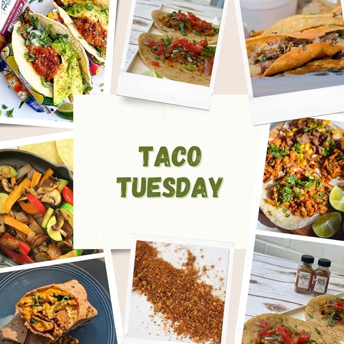 FreshJax Premium Gourmet Spices and Seasonings (Organic Taco Seasoning: Mexican Blend) Large 4.8 oz Gift Box Included