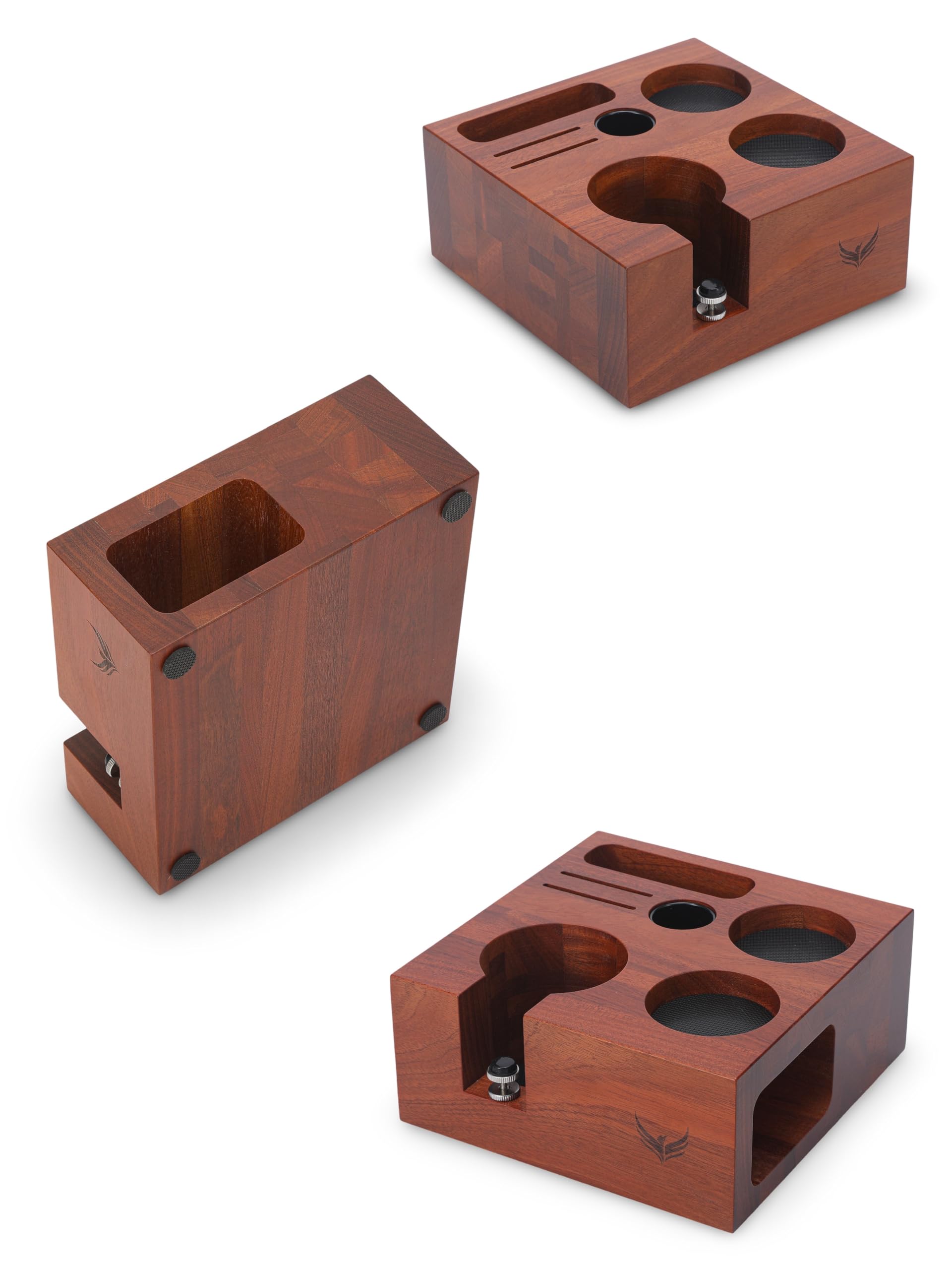 KNODOS 54mm Espresso Tamping Station For Breville Espresso Machine Accessories Rosewood Tamper