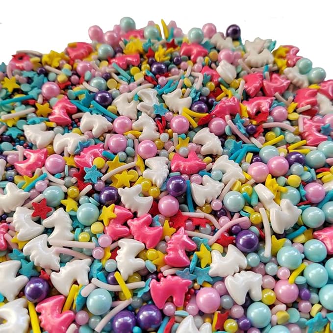 Unicorn Sprinkles - Cake Sprinkles - Edible Sprinkles for Baking - Cupcake and Cake Topper - Sprinkle Mix - 3.35 Ounces (Unicorn)