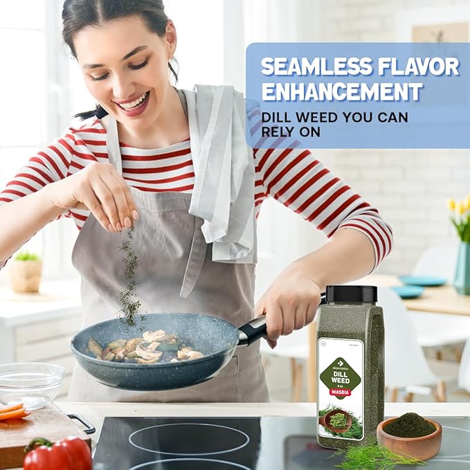 Dependable Foods Dill Weed ??5 oz. Jar ??100% Natural Pure Herb, Kosher, Non-GMO, No Additives, Salt-Free Seasoning, Allergen-Free Spice