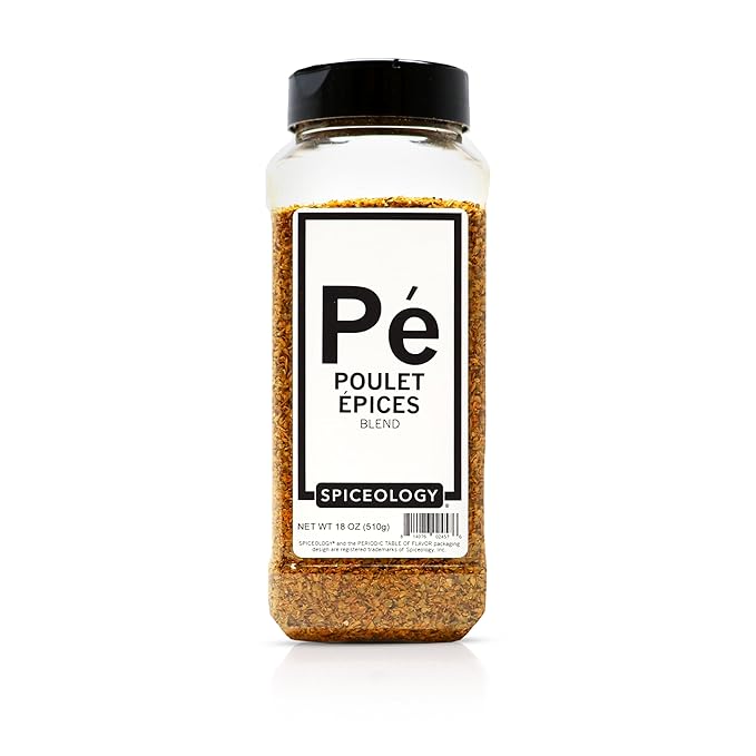 Spiceology ??Poulet 횋pices Poultry Seasoning ??Herb-Forward Spice Blend with Paprika, Rosemary, Garlic & Onion ??Ideal for Roasted Chicken, Turkey, Veggies & Stuffing ??18 oz