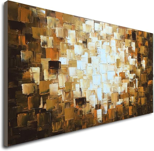 Textured Abstract Oil Paintings on Canvas Modern Art Decor for Wall