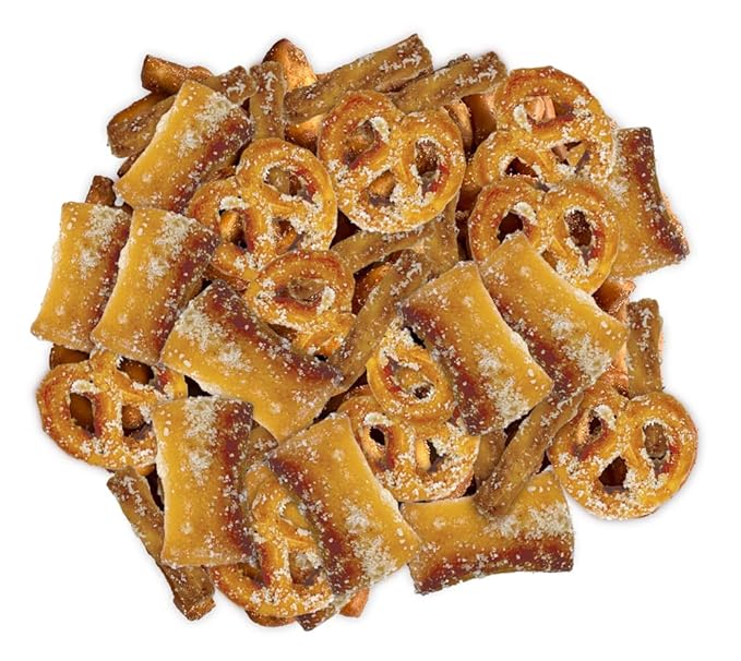 Pretzel Pete Sour Cream Chive Seasoned Pretzel Medley, Nut-Free and Sesame-Free Snack, Small Batch, Bold Flavor (9.5oz, Pack of 3)