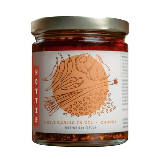 Umami Hottie Sweet Heat – A Chunky Chili Oil with Garlic & Miso, Flavor Bomb for Rice, Fried