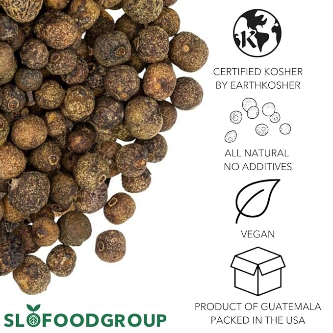 Slofoodgroup Allspice Berries Whole for Cooking, Pimento Berries from Guatamela - 8 oz