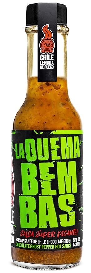 Hot Sauce | Chile Lengua de Fuego (Pack of 1, Quema Bembas) – Super Hot Tomato & Garlic Sauce with