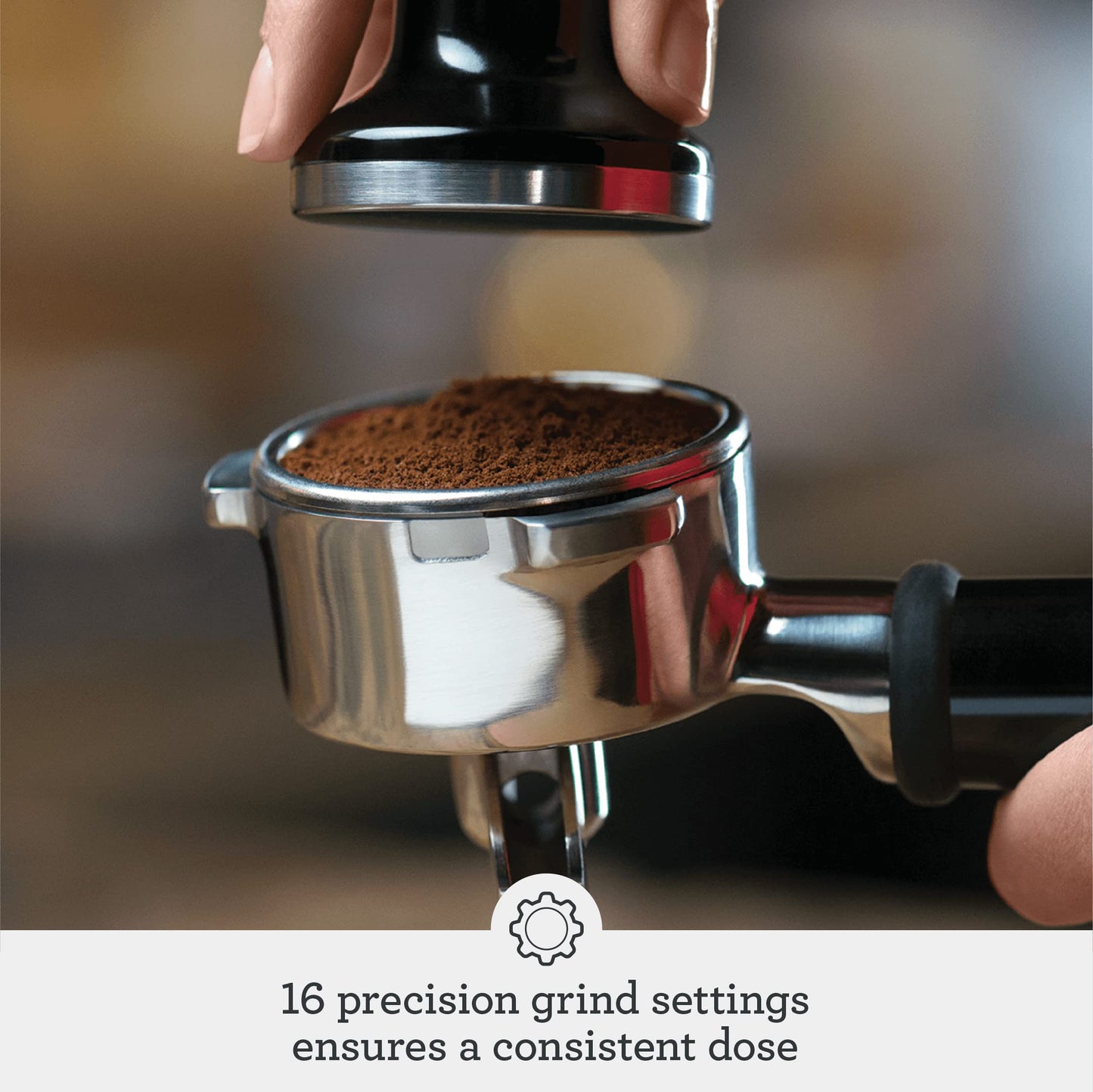 Breville BES870BSXL Barista Express Espresso Machine, Black Sesame