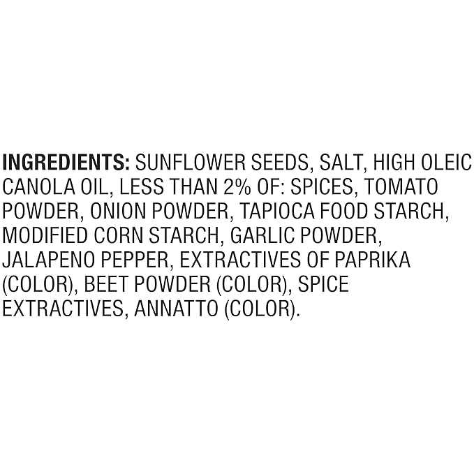 DAVID SEEDS Roasted and Salted Jalapeño Hot Salsa Jumbo Sunflower Seeds, Keto Friendly, 5.25 oz, 12 Pack