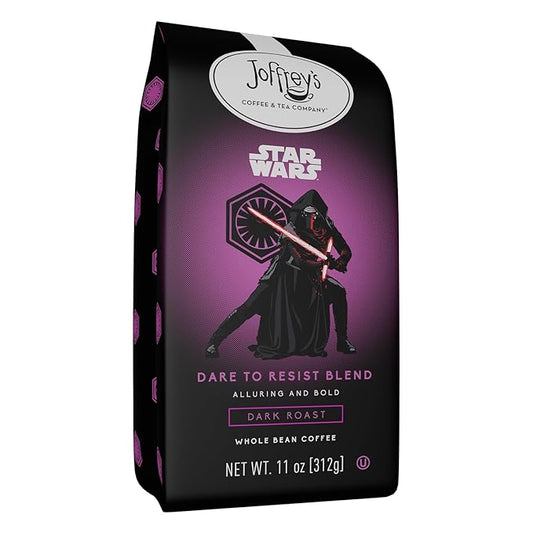 Joffrey's Coffee - STAR WARS??Dare to Resist Blend, STAR WARS Licensed Coffee Collection, Artisan Dark Roast, Bold & Smooth Taste, Brew or French Press (Whole Bean, 11oz)