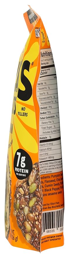 Cumin All Seed Savory Crisps – All Natural, Gluten Free, Good Source of Protein, High Fiber, Vegan and Keto Friendly (3 Pack)