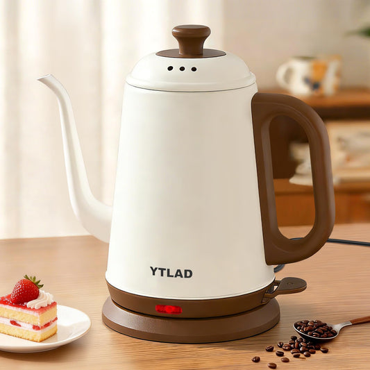 YTLAD Gooseneck Electric Kettle 1 L, 1000W, Pour-Over Coffee & Tea