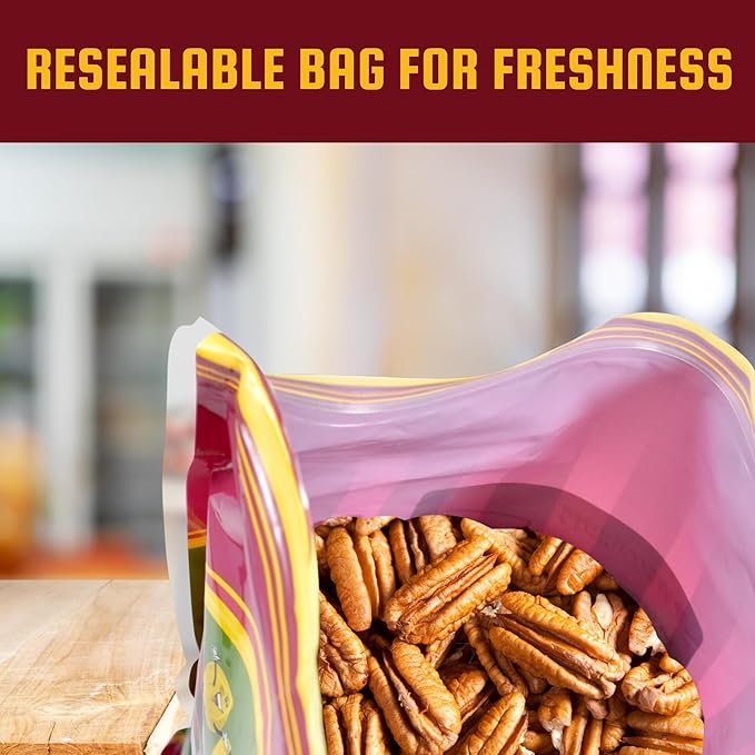 Two Pounds Of Pecans Raw, Whole, Shelled, Raw, Natural, No Preservatives Added, Non-GMO, NO PPO, 100% Natural We Got Nuts