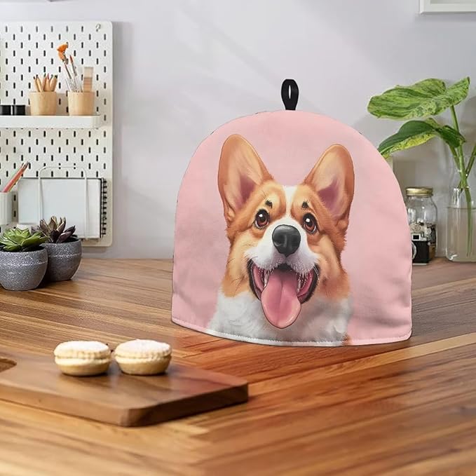 Tea Cozy Insulated 3D Puppy Print Teapot Dust Cover Breakfast Keep Warmer Pot Cover