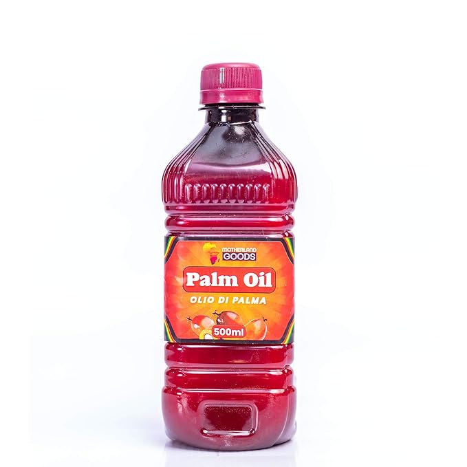 MOTHERLAND GOODS Red Palm Oil ??500 ml of Regular Red Premium Vegetable Oil, Ultimate Organic Oil for Cooking, Sustainable Palm Oil Packed with Healthy Fatty Acids, Vitamins, Rich Taste | No Trans Fat
