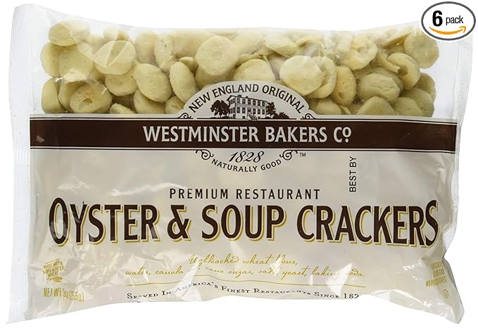 New England Original Westminster Bakeries Oyster and Soup Crackers, 9 Ounce (6 Pack)