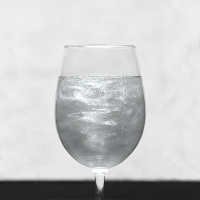 Luster Dust - Nu Silver (4g 1x Jar) | Edible Vegan Dust & Paint for Cake Decorating, Ice Cream, Desserts, Cocktails and Beverages by Bakell