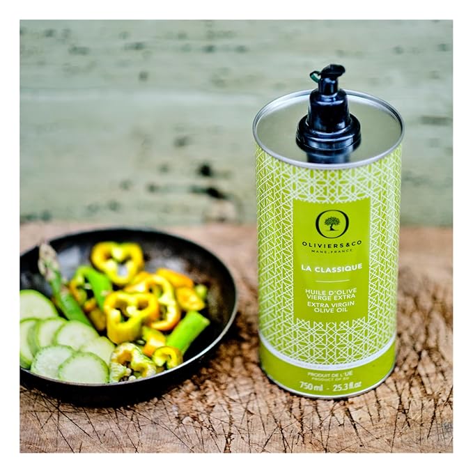 La Classique Extra Virgin Olive Oil by Oliviers&Co ??Cold-Pressed Spanish EVOO | 100% Picual Olives | High in Polyphenols | Balanced, Smooth Flavor | All-Purpose Cooking Oil | 750 ml Tin