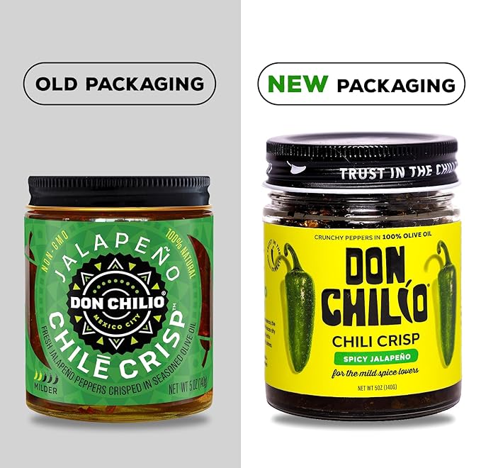 Don Chilio Mild Jalapeno Mexican Chile Crisp, 5 oz. ??Crunchy Sliced Jalapenos Fried Chili Peppers in Hot Seasoned 100% Olive Oil ??Keto-Friendly, Vegan, Gluten Free