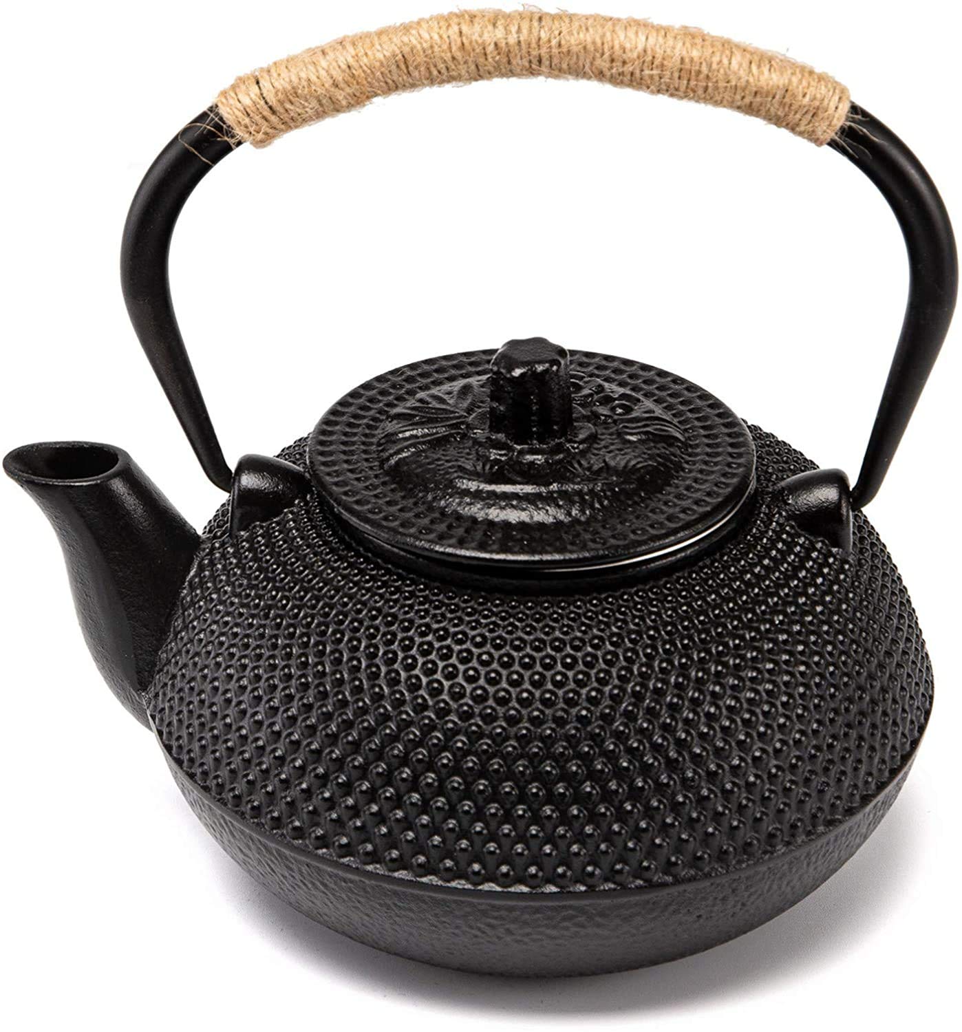 suyika Japanese Tetsubin Cast Iron Teapot Tea Kettle pot with Stainless Steel Infuser for Stovetop