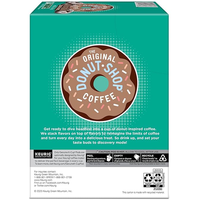 The Original Donut Shop Coffee Chocolate Glazed Donut Keurig Single-Serve K-Cup Pods, Medium Roast Coffee, 96 Count