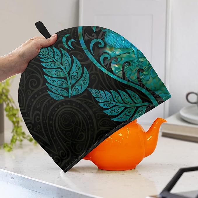 Polynesian Pattern Tea Pot Cover Teapots Cosy Insulated Tea Cozies Home Kitchen Decoration Teapot Dust Cover Warming Tea Kettle Quilt Creative Gifts for Party