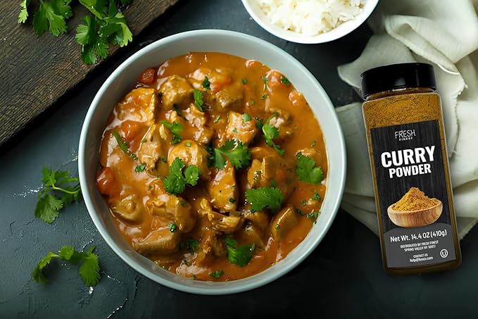 Fresh Finest Curry Powder - 14.46oz (410G) - Authentic Blend of Spices, Perfect for Culinary Adventures, Securely Packaged