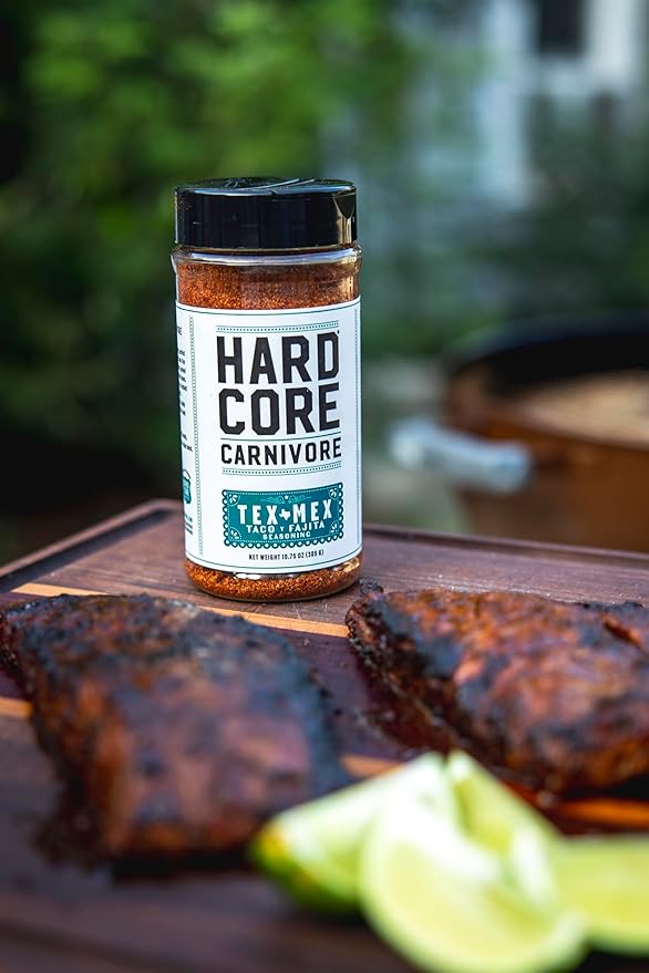 Hardcore Carnivore Tex Mex:Taco, Fajita Grilling Seasoning (10.75 oz Shaker) Texas-Made Spice Blend for Chicken, Beef and More