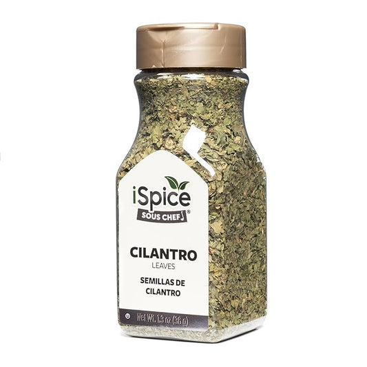 iSpice PREMIUM FULL-FLAVORED CILANTRO LEAVES (Coriander Leaves)| Pure and Fresh, Aromatic |Essential Kitchen Herbs |1.3 oz (36g)