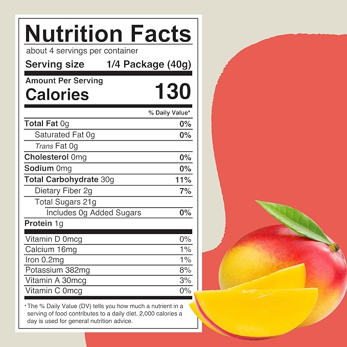 SOL SIMPLE Organic Dried Mango | 6oz Snack Pack (2 Bags Total) | One Ingredient | Vegan | Non-GMO | No Added Sugar | Fair Trade | Dried Fruit | Mango