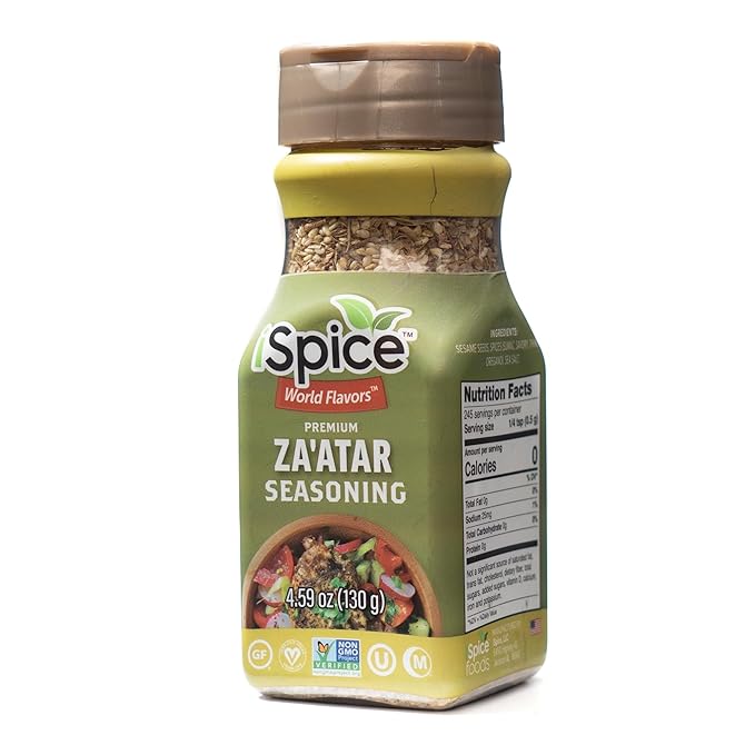 iSpice - Sugar-Free ZATAR SEASONING World Flavor Super Spice Blend | All Natural | Ready to use as is | No preparation is necessary