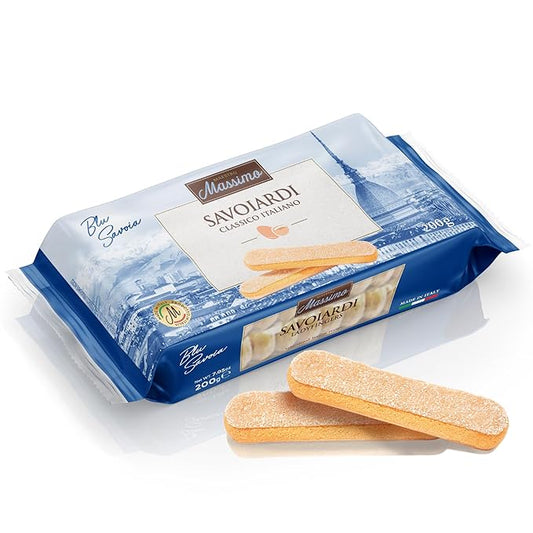 Maestro Massimo Savoiardi Ladyfingers - Classic Italian Lady Finger Cookies for Tiramisu, Premium Lady Fingers for Cake, Desserts & Pastries 7.05 oz (200 gr), Pack of 1
